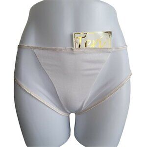 Vtg Teri Lingerie Panties Center Panel Satin Stitched Mesh Sides Sz 6 Hong Kong